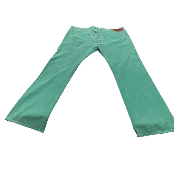 True Religion Buddha USA Men Green Jeans Sz 42 x34 Button Fly Denim 100% Cotton - Picture 9 of 16